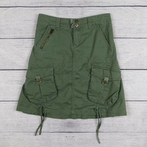 Green Cargo Skirt